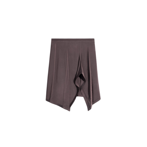 Lemaire Creased Foulard Skirt in Poly Viscose Twill - Skirts - Parisian Minimalist Luxury at Coveti