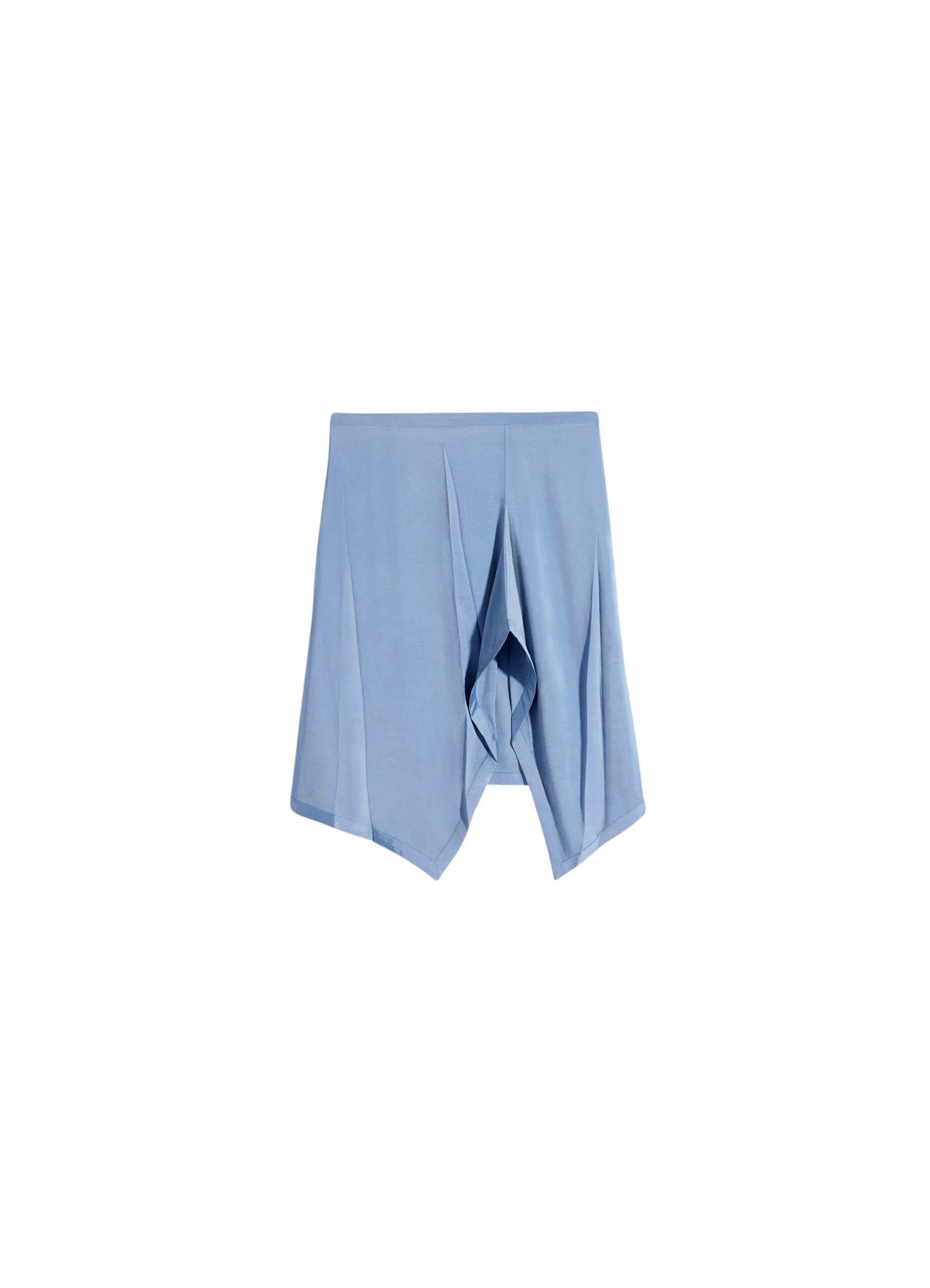 Lemaire Creased Foulard Skirt in Poly Viscose Twill