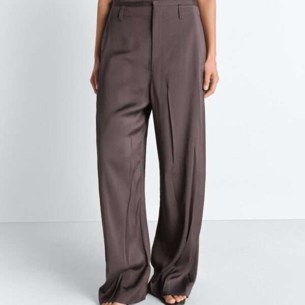 Lemaire Creased Soft Pants in Poly Viscose Twill - Pants - Parisian Minimalist Luxury at Coveti