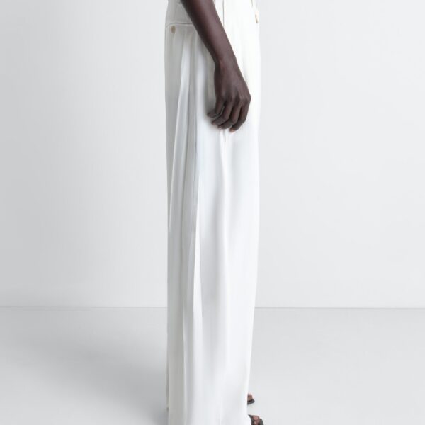 Lemaire Creased Soft Pants in Poly Viscose Twill - Pants - Parisian Minimalist Luxury at Coveti