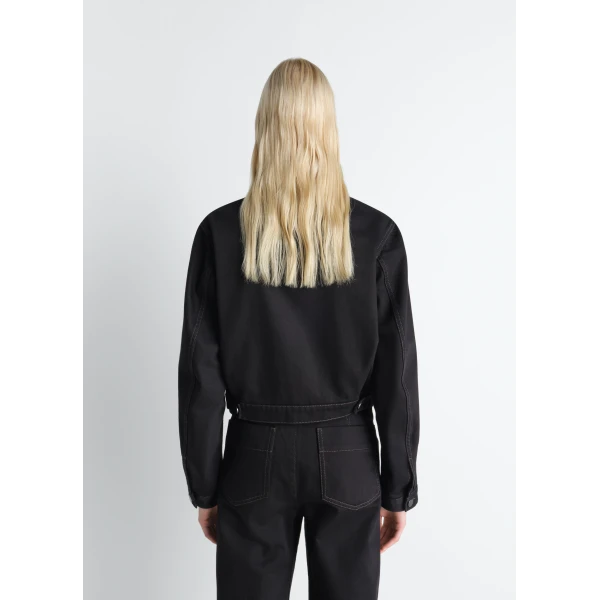 Lemaire Cropped Blouson in Denim Jacket, view 2