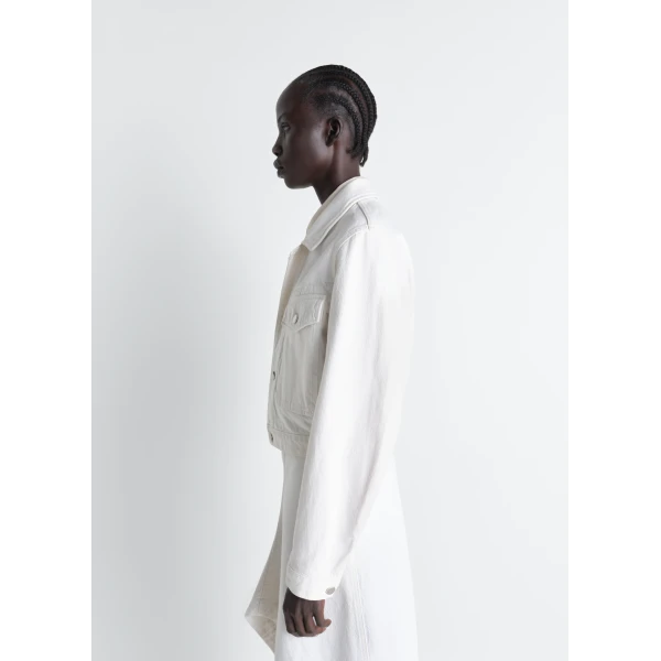 Lemaire Cropped Blouson in Denim Jacket, view 6