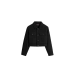 Lemaire Cropped Blouson in Denim - Jackets - Parisian Minimalist Luxury at Coveti