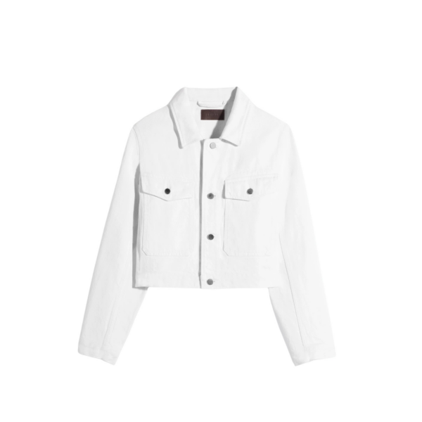 Lemaire Cropped Blouson in Denim - Jackets - Parisian Minimalist Luxury at Coveti