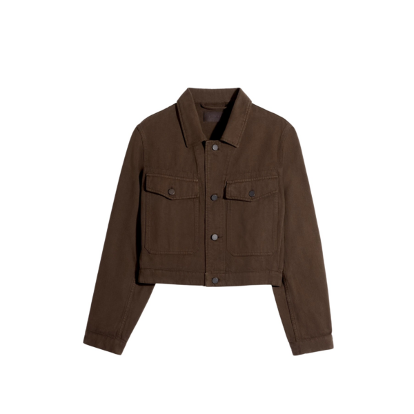 Lemaire Cropped Blouson in Dyed Heavy Broken Twill - Jackets - Parisian Minimalist Luxury at Coveti