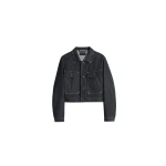 Lemaire Cropped Blouson with Studs in Denim - Jackets - Parisian Minimalist Luxury at Coveti