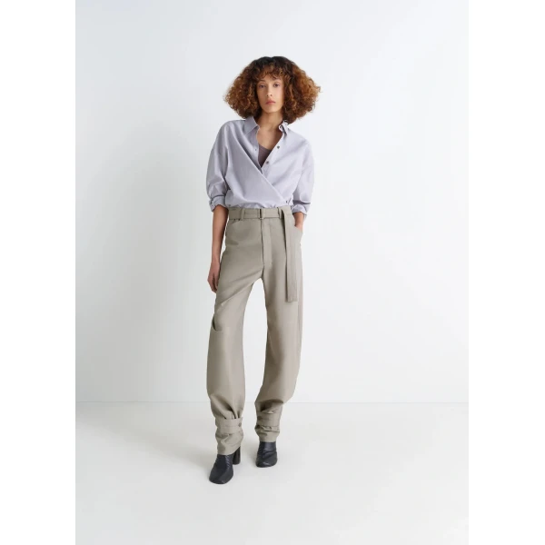 Lemaire Curved Tailored Pants in Polywool, view 3