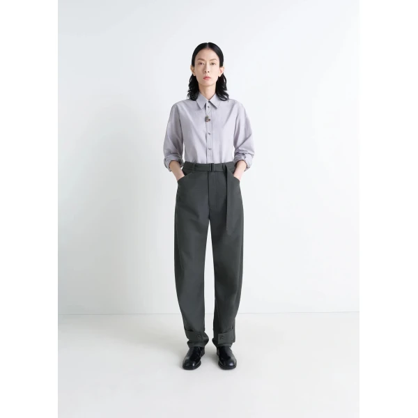 Lemaire Curved Tailored Pants in Polywool, view 3
