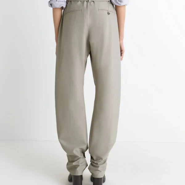 Lemaire Curved Tailored Pants in Polywool - Pants - Parisian Minimalist Luxury at Coveti