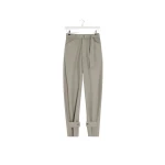 Lemaire Curved Tailored Pants in Polywool - Pants - Parisian Minimalist Luxury at Coveti