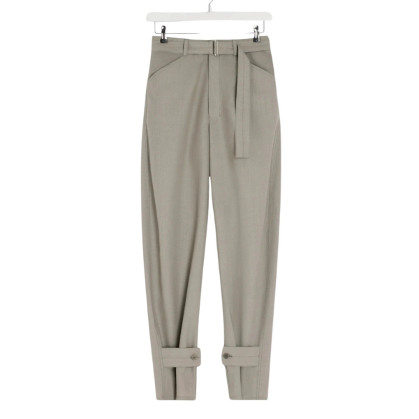 Lemaire Curved Tailored Pants in Polywool - Pants - Parisian Minimalist Luxury at Coveti