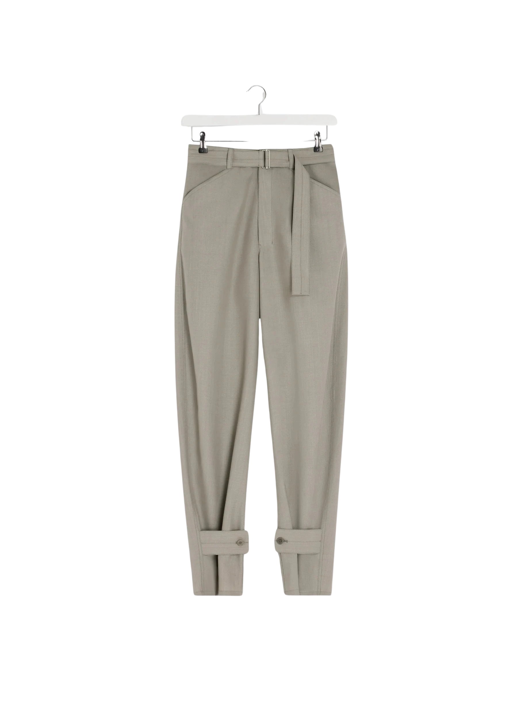 Lemaire Curved Tailored Pants in Polywool