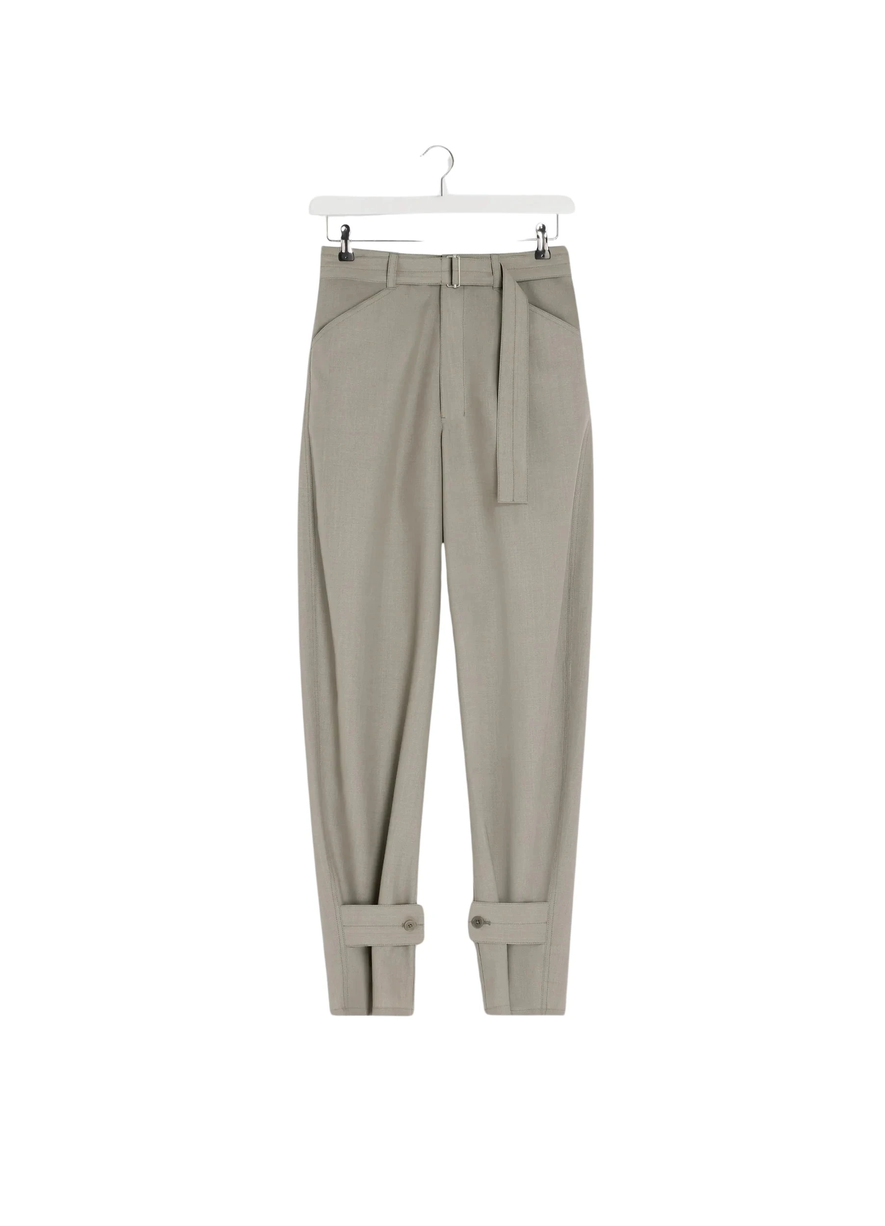 Lemaire-Curved-Tailored-Pants-in-Polywool-coveti-642031_nobg Lemaire Curved Tailored Pants in Polywool - Pants - Parisian Minimalist Luxury at Coveti