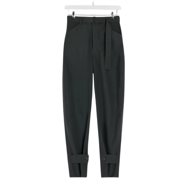 Lemaire Curved Tailored Pants in Polywool - Pants - Parisian Minimalist Luxury at Coveti