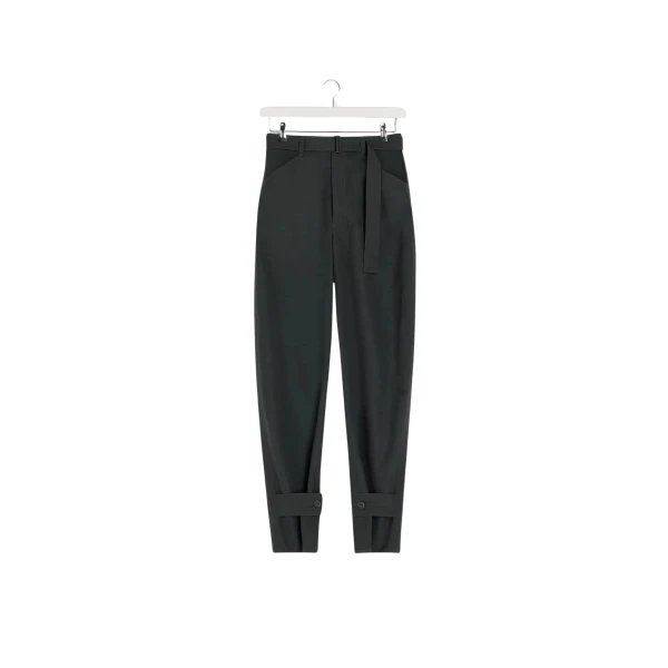 Lemaire Curved Tailored Pants in Polywool - Pants - Parisian Minimalist Luxury at Coveti
