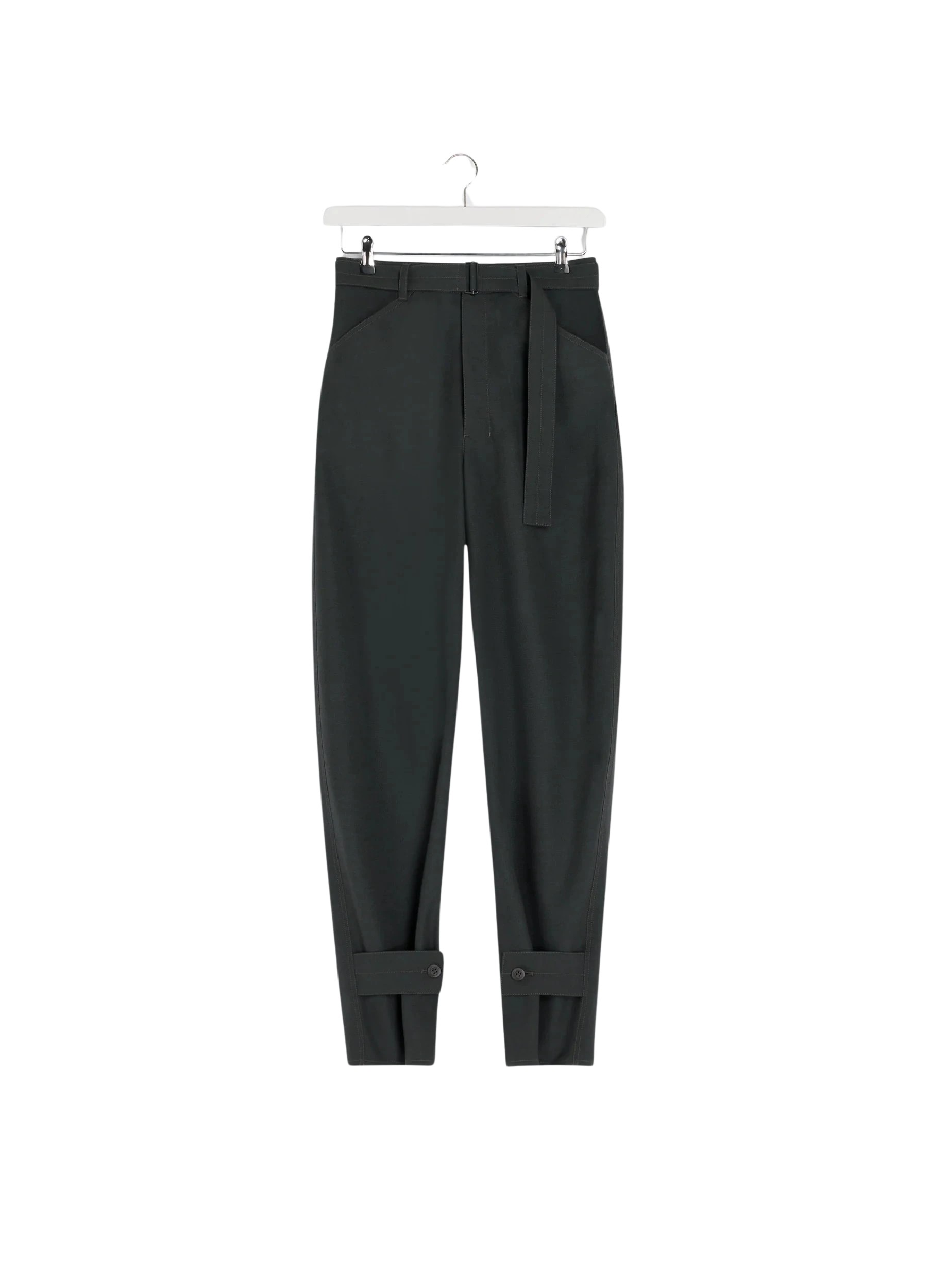 Lemaire Curved Tailored Pants in Polywool