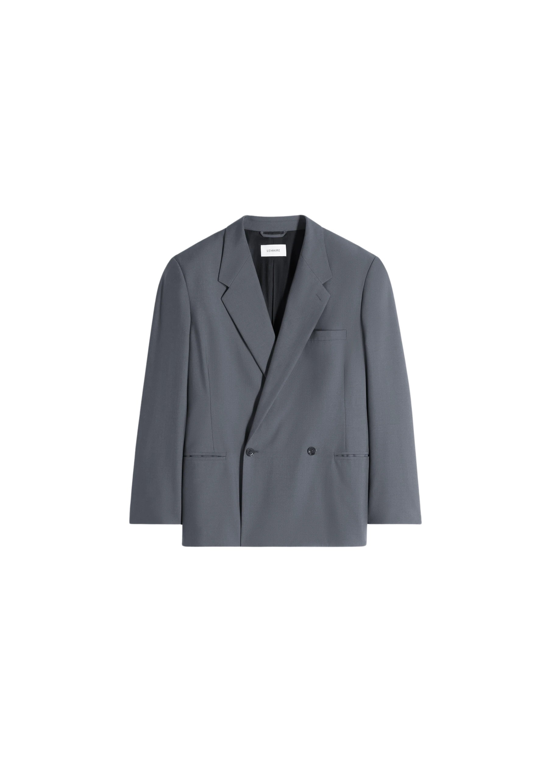 Lemaire Double Breasted Tailored Jacket in Polywool