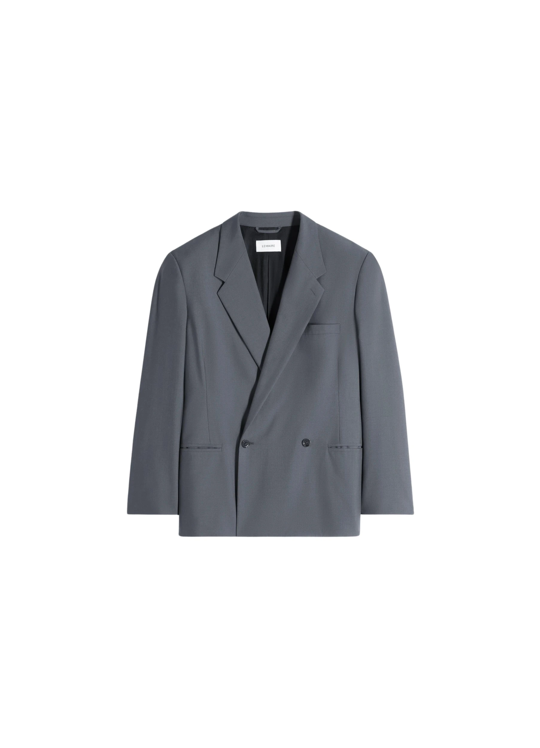 Lemaire-Double-Breasted-Tailored-Jacket-in-Polywool-coveti23480_nobg Lemaire Double Breasted Tailored Jacket in Polywool - Jackets - Parisian Minimalist Luxury at Coveti