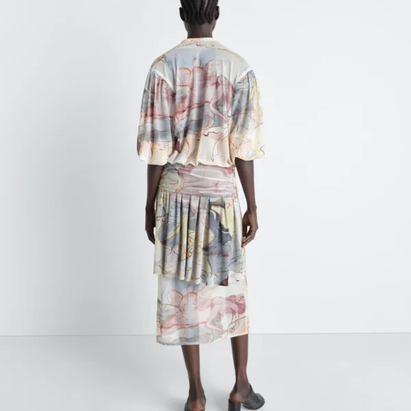 Lemaire Double Layer Dress in Mesh - Dresses - Parisian Minimalist Luxury at Coveti