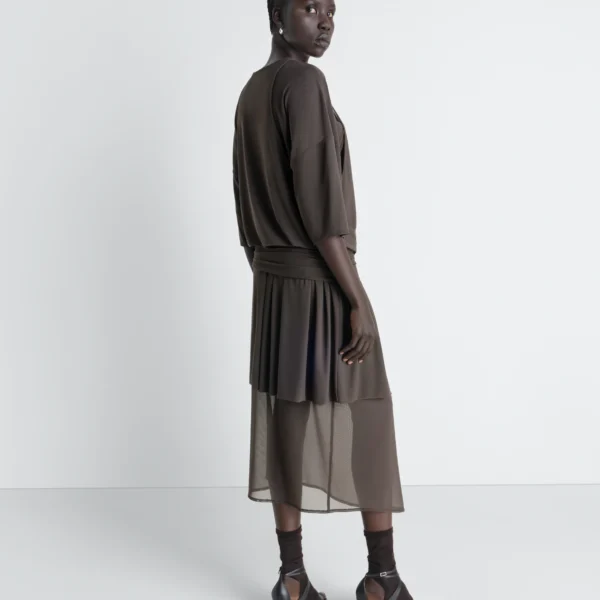 Lemaire Double Layer Dress in Mesh - Dresses - Parisian Minimalist Luxury at Coveti