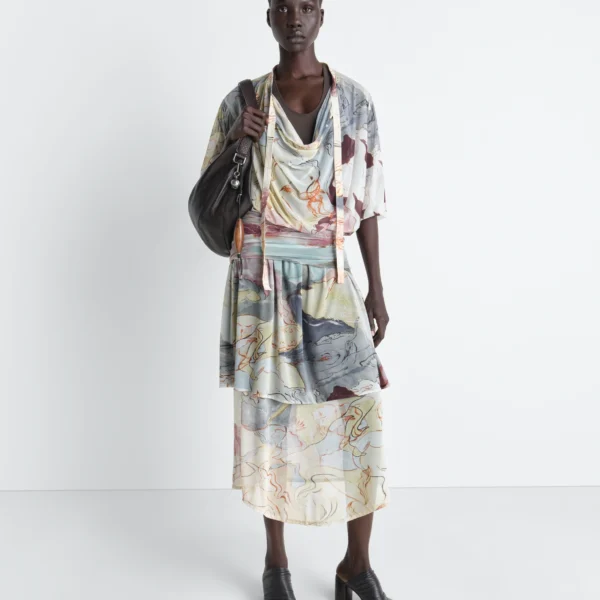 Lemaire Double Layer Dress in Mesh - Dresses - Parisian Minimalist Luxury at Coveti