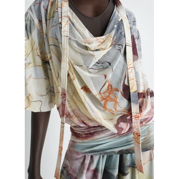 Lemaire Double Layer Dress in Mesh, view 6