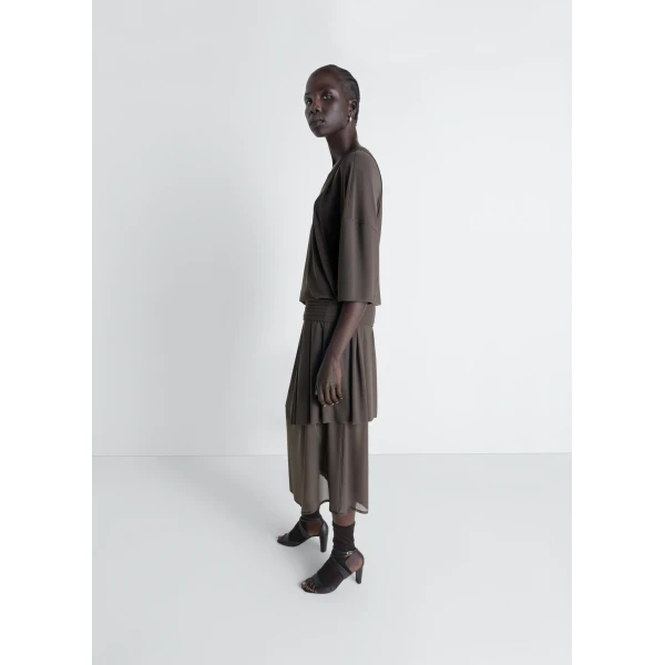 Lemaire Double Layer Dress in Mesh, view 6