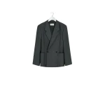 Lemaire Double-breasted Tailored Jacket in Polywool - Jackets - Parisian Minimalist Luxury at Coveti