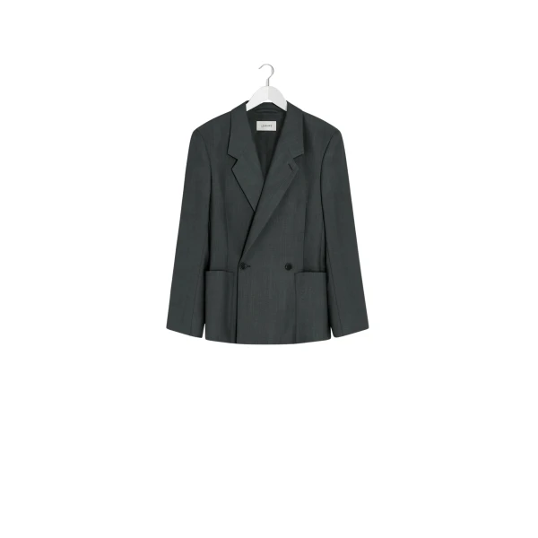 Lemaire Double-breasted Tailored Jacket in Polywool