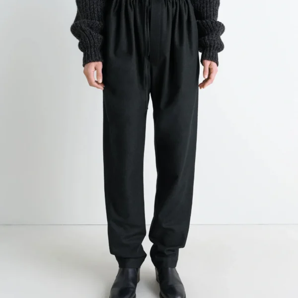 Lemaire Drawstring Pants in Cashmere - Pants - Parisian Minimalist Luxury at Coveti