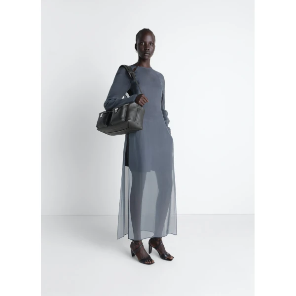 Lemaire Dress with Slits in Transparent Cupro, view 3