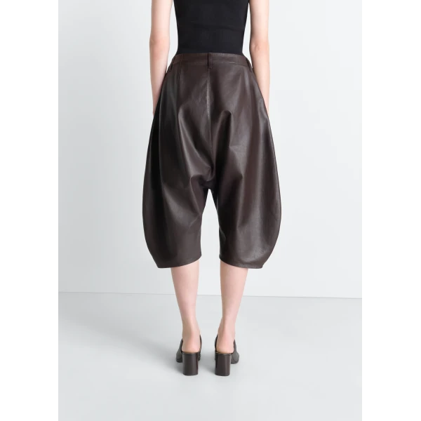 Lemaire Dropped Crotch Leather Bermudas Shorts, view 2