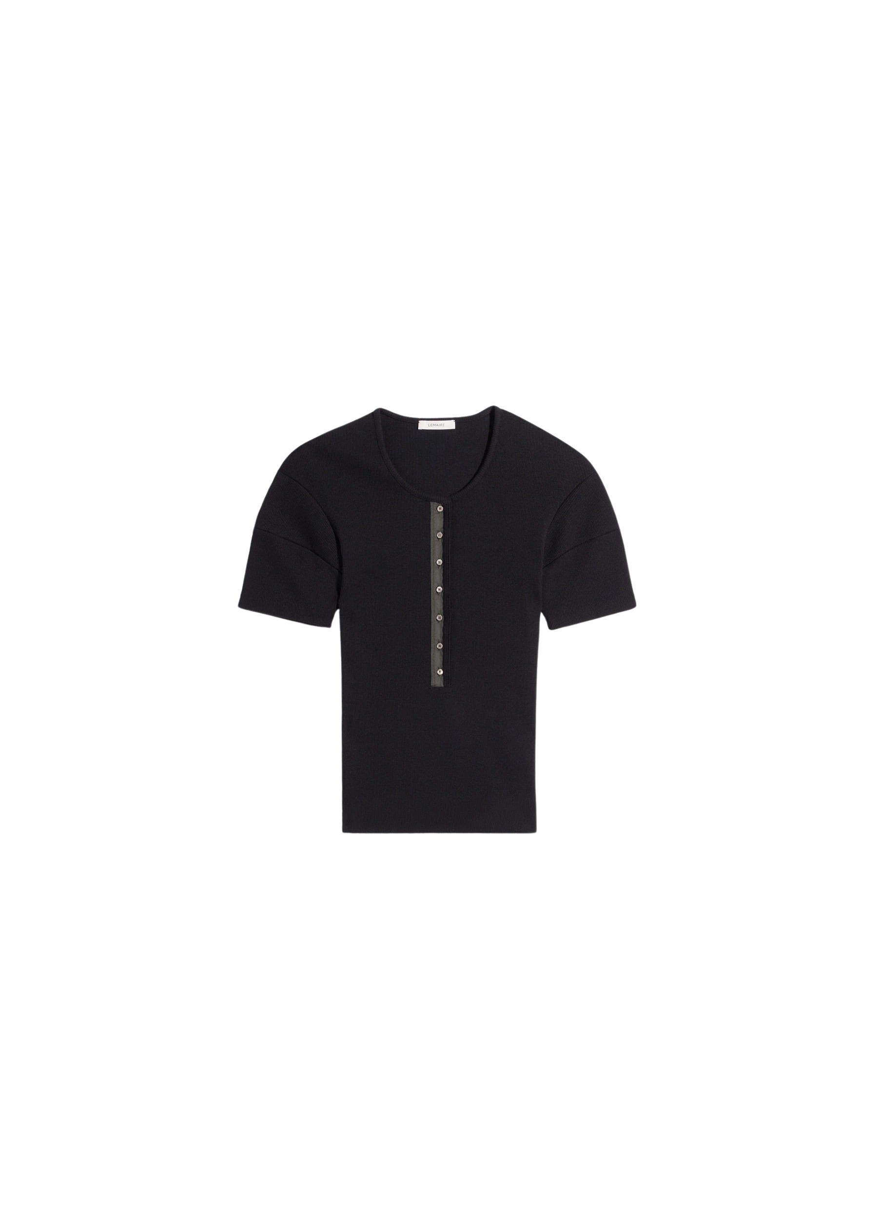 Lemaire Fitted Henley in Jersey Top