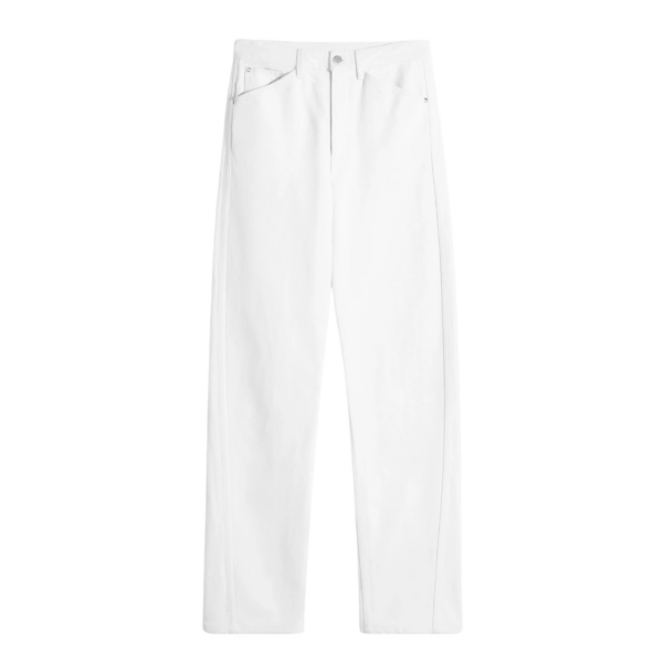 Lemaire Five Pockets Twisted Pants in Denim - Pants - Parisian Minimalist Luxury at Coveti