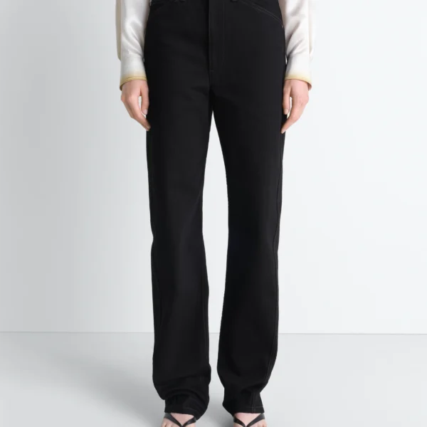 Lemaire Five Pockets Twisted Pants in Denim - Pants - Parisian Minimalist Luxury at Coveti
