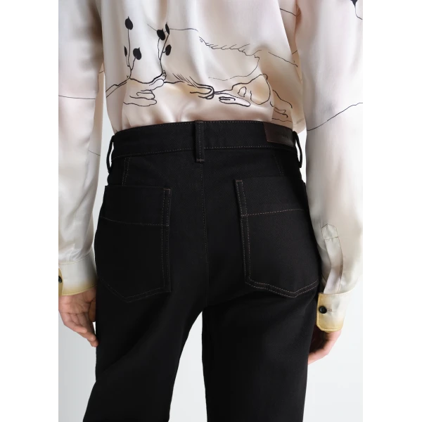 Lemaire Five Pockets Twisted Pants in Denim, view 4