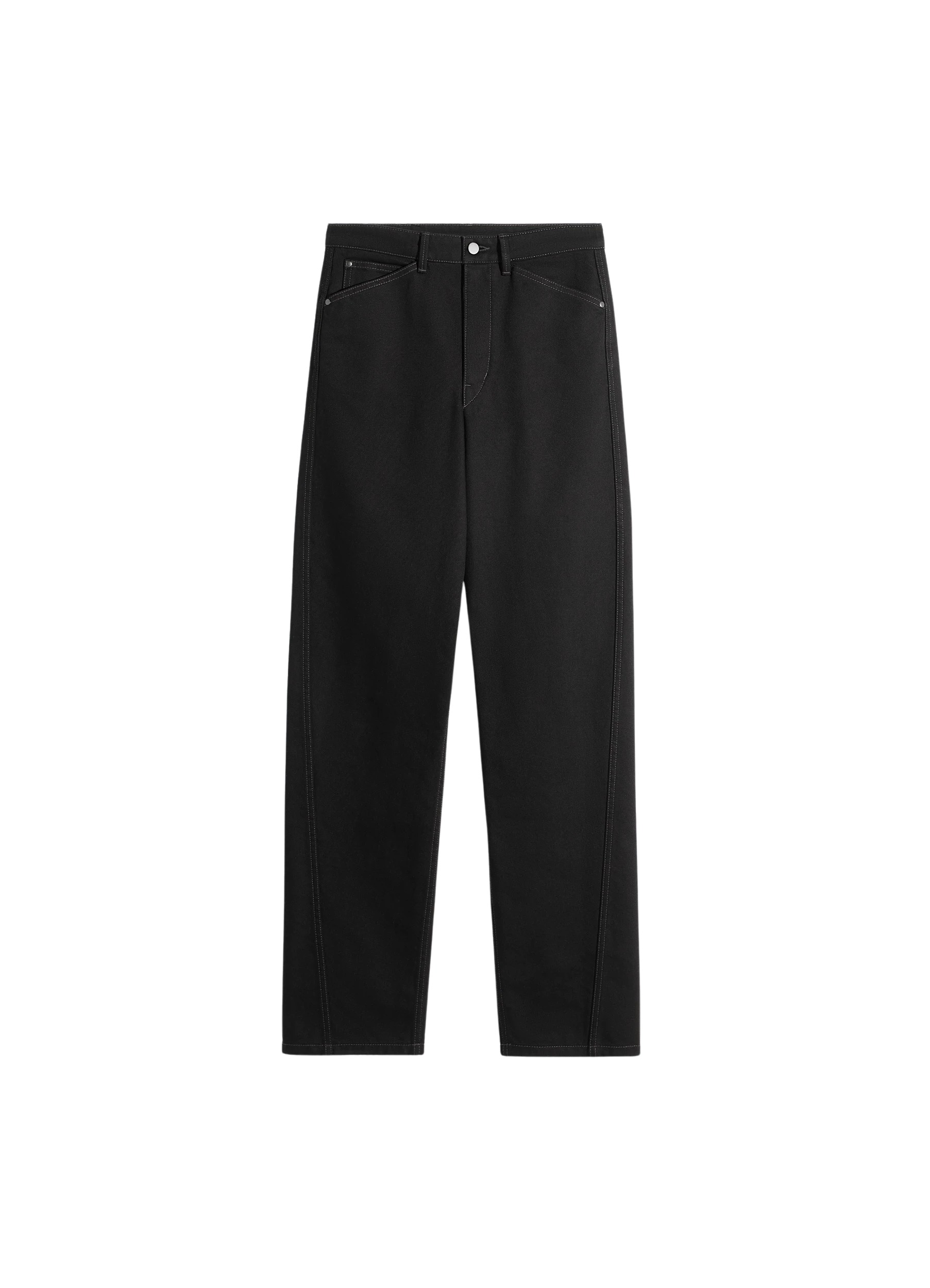 Lemaire Five Pockets Twisted Pants in Denim