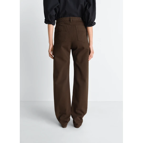 Lemaire Five Pockets Twisted Pants in Dyed Heavy Broken Twill, view 2