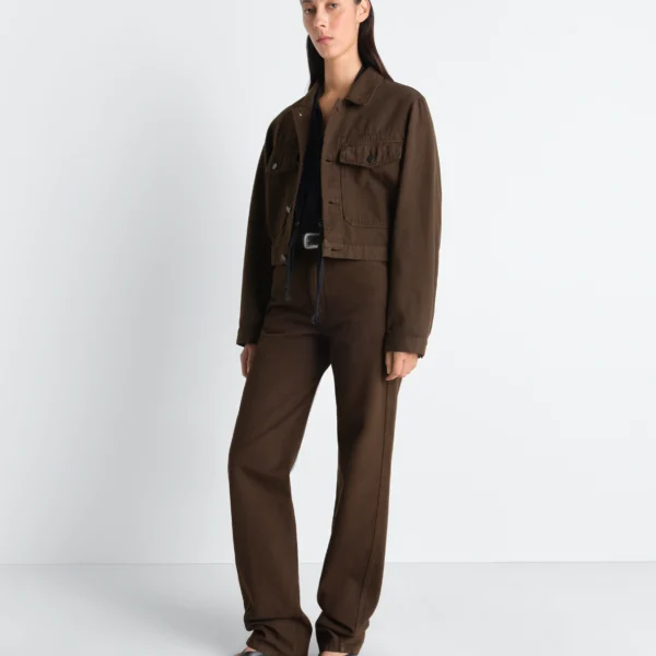 Lemaire Five Pockets Twisted Pants in Dyed Heavy Broken Twill - Pants - Parisian Minimalist Luxury at Coveti