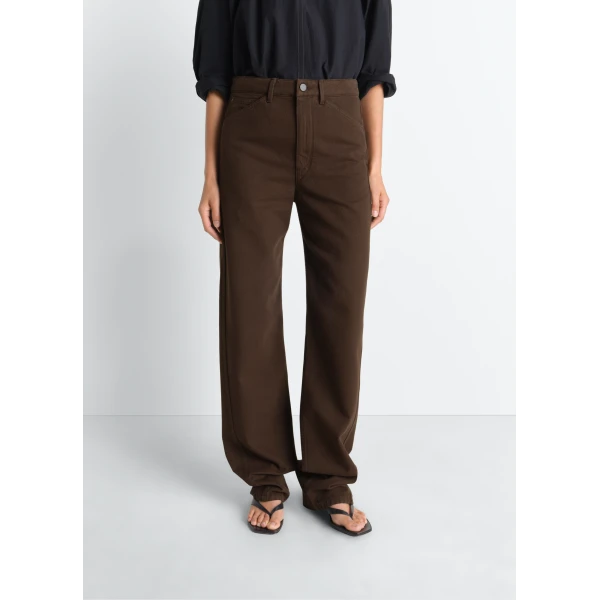 Lemaire Five Pockets Twisted Pants in Dyed Heavy Broken Twill, view 4