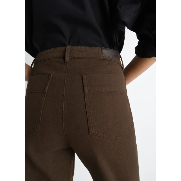 Lemaire Five Pockets Twisted Pants in Dyed Heavy Broken Twill, view 5