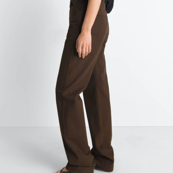Lemaire Five Pockets Twisted Pants in Dyed Heavy Broken Twill - Pants - Parisian Minimalist Luxury at Coveti