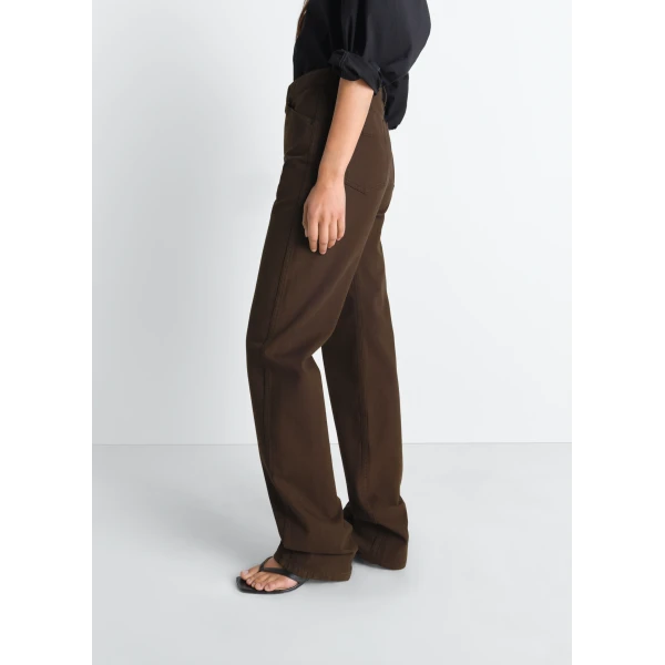 Lemaire Five Pockets Twisted Pants in Dyed Heavy Broken Twill, view 6