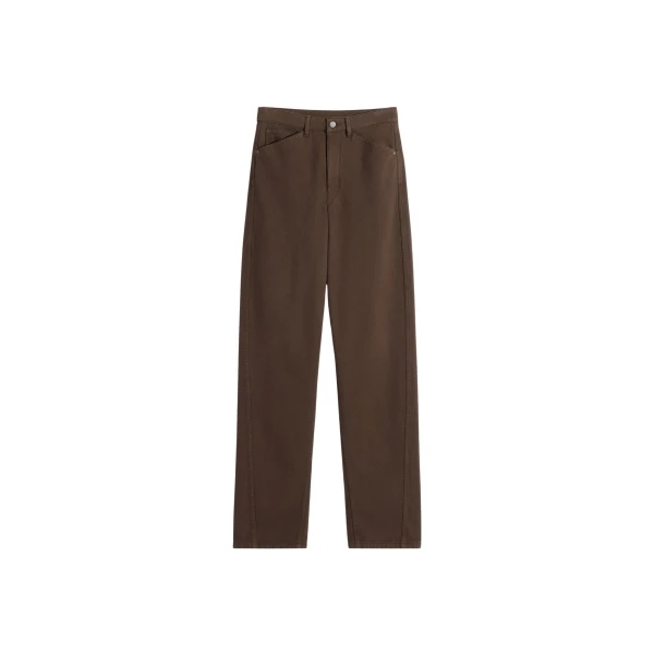 Lemaire Five Pockets Twisted Pants in Dyed Heavy Broken Twill - Pants - Parisian Minimalist Luxury at Coveti
