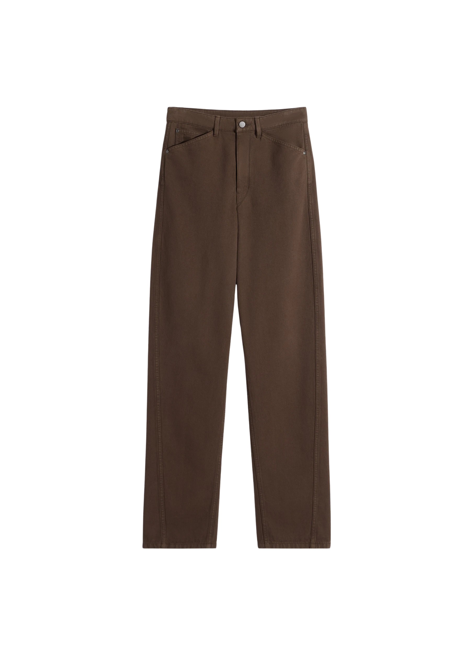 Lemaire Five Pockets Twisted Pants in Dyed Heavy Broken Twill