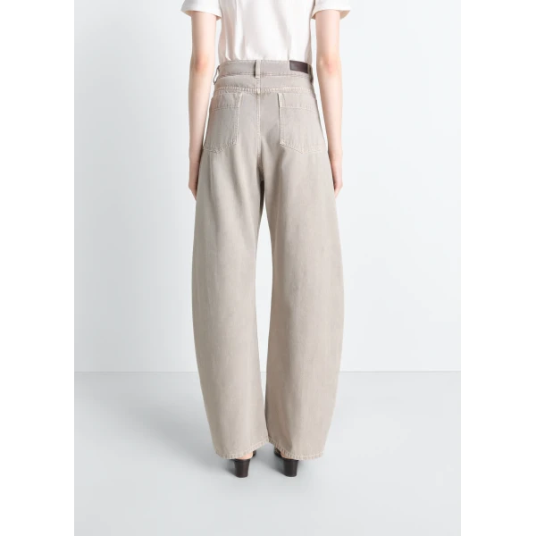 Lemaire High Waisted Curved Pants in Broken Twill, view 2