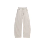 Lemaire-High-Waisted-Curved-Pants-in-Broken-Twill-coveti27260_nobg Lemaire High Waisted Curved Pants in Broken Twill - Pants - Parisian Minimalist Luxury at Coveti