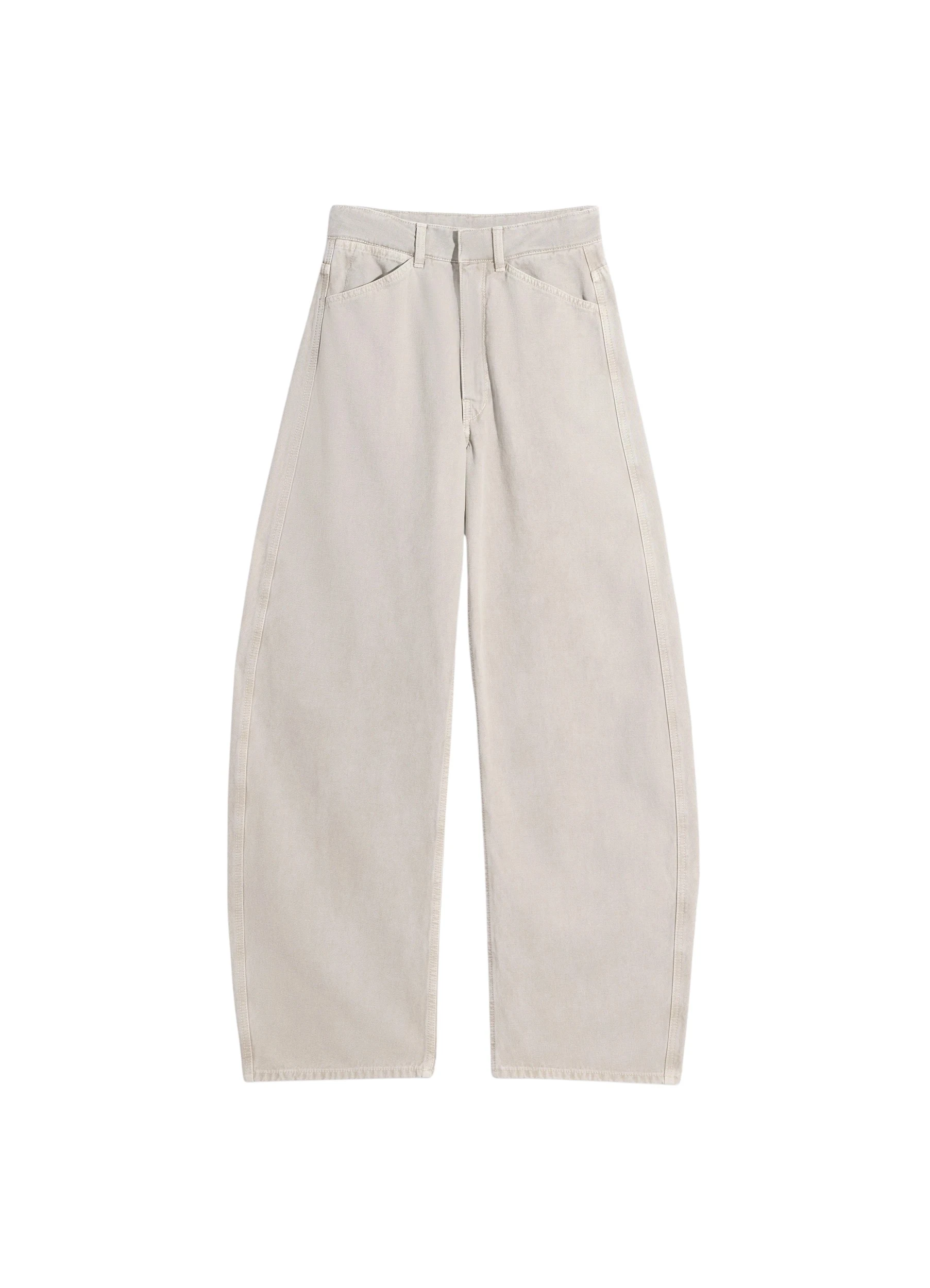 Lemaire-High-Waisted-Curved-Pants-in-Broken-Twill-coveti27260_nobg Lemaire High Waisted Curved Pants in Broken Twill - Pants - Parisian Minimalist Luxury at Coveti