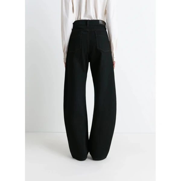 Lemaire High Waisted Curved Pants in Denim, view 4