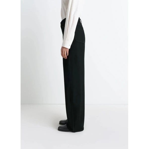 Lemaire High Waisted Curved Pants in Denim, view 5